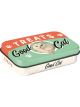 Nostalgic-Art Licensed Pet Treat Box Good Cat Treats Light Green 9.5x6x2cm