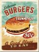 Nostalgic-Art Licensed Product Magnet Burgers 6cm L x 8cm W