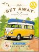 Nostalgic-Art Licensed Product Magnet Volkswagen Bulli Let's Get Away! 6x8cm W