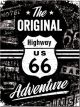 Nostalgic-Art Licensed Product Magnet Route 66 Original Adventure 6cm L x 8cm W