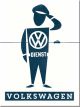 Nostalgic-Art Licensed Product Magnet VW Dienst Mann 6cm L x 8cm W