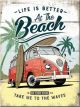 Nostalgic-Art Licensed Product Magnet VW Bulli Beach 6cm L x 8cm W