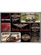 Nostalgic-Art Licensed Product Magnet Set Harley Bikes 7cm L x 9.3cm W
