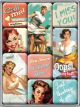Nostalgic-Art Licensed Product Magnet Set Say it 50's 7cm L x 9.3cm W