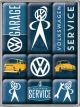 Nostalgic-Art Licensed Product Magnet Set VW Service 7cm L x 9.3cm W