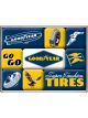 Nostalgic-Art Licensed Product Magnet Set Goodyear Logos 7cm L x 9.3cm W