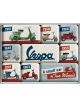 Nostalgic-Art Licensed Product Magnet Set Vespa Model Chart 7cm L x 9.3cm W