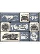 Nostalgic-Art Licensed Product Magnet Set Ford Mustang The Boss 7cm L x 9.3cm W