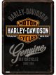 Nostalgic-Art Licensed Product Metal Card Harley Genuine 10 cm L x 14cm W