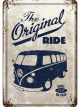Nostalgic-Art Licensed Product Metal Card Bulli Original Ride 10 cm L x 14cm W
