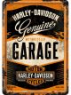 Nostalgic-Art Licensed Product Metal Card Harley-Davidson Garage 10 x14cm W