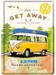 Nostalgic-Art Licensed Product Metal Card VW - Get Away 10 cm L x 14cm W