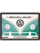 Nostalgic-Art Licensed Product Metal Card VW Bulli Adventure Awaits 10 x14cm W