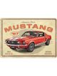 Nostalgic-Art Licensed Product Metal Card Mustang '67 GT 10 cm L x 14cm W