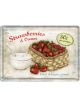 Nostalgic-Art Licensed Product Metal Card Strawberries and Cream 10 x14cm W