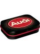 Nostalgic-Art Licensed Product Metal Mint Box Audi Red Shine 4x6x2cm