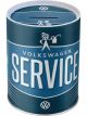 Nostalgic-Art Licensed Product Money Box VW Service Blue 10 cm dia x 12cm 1L