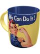 Nostalgic-Art Licensed Product Retro Look Mug We Can Do It Yellow 330ml
