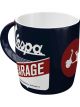 Nostalgic-Art Licensed Product Retro Look Mug Vespa Garage Blue 330ml