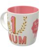 Nostalgic-Art Licensed Product Retro Look Mug Number 1 Mum White 330ml