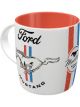 Nostalgic-Art Licensed Product Retro Look Mug Ford Mustang White 330ml