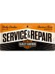Nostalgic-Art Licensed Long Sign Harley Service & Repair Orange 1cmx25cmx50cm