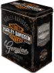 Nostalgic-Art Licensed Product Tin Box Large Harley Davidson Black 10x14x20cm 3L