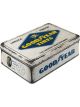 Nostalgic-Art Licensed Product Flat Tin Goodyear Logo White 16x7cm 2.5L