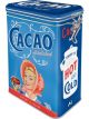 Nostalgic-Art Licensed Clip Top Tin Cacao Addicted Blue 7.5x11x17.5cm 1.3L