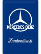 Nostalgic-Art Licensed XL Metal Sign Mercedes-Benz Customer Service 40x60cm Blue