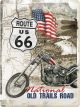 Nostalgic-Art Licensed Product Large Metal Sign Route 66 EasyRider 30x40cm L