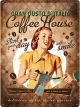 Nostalgic-Art Licensed Product Large Metal Sign Coffee House 30cm W x 40cm L