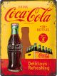 Nostalgic-Art Licensed Large Metal Sign Coca-Cola 1960 Red/Yellow Logo 30x40cm
