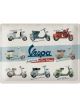 Nostalgic-Art Licensed Product Large Metal Sign Vespa Model Chart 30x40cm L