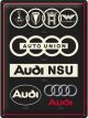 Nostalgic-Art Licensed Product Large Metal Sign Audi Logo Evolution 30x40cm L