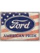 Nostalgic-Art Licensed Large Metal Sign Ford American Pride US Flag 30cmx40cm