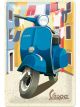 Nostalgic-Art Licensed Medium Metal Sign Vespa Italian Laundry 20cmx30cm Blue