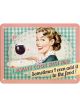 Nostalgic-Art Licensed Product Small Metal Sign Cook with wine 15cm W x 20cm L