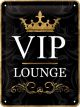 Nostalgic-Art Licensed Product Small Metal Sign VIP Lounge 15cm W x 20cm L
