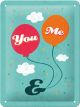 Nostalgic-Art Licensed Product Small Metal Sign You&Me 15cm W x 20cm L