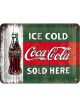 Nostalgic-Art Licensed Small Sign Coca-Cola Vintage Evergreen Ice Cold Bottle