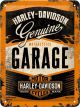 Nostalgic-Art Licensed Small Metal Sign Harley Davidson Genuine Garage 15x20cm