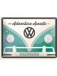 Nostalgic-Art Licensed Small Metal Sign VW Bulli Adventure Awaits 15cmx20cm
