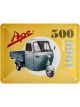 Nostalgic-Art Licensed Product Small Metal Sign Ape 500 Since 1966 15x20cm L