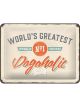 Nostalgic-Art Licensed Product Small Metal Sign Dogaholic 15cm W x 20cm L