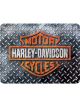Nostalgic-Art Licensed Small Metal Sign Harley-Davidson Diamond Plate 15x20cm