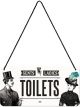 Nostalgic-Art Licensed Product Hanging Metal Sign Toilet 20cm W x 10cm L White