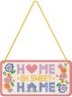 Nostalgic-Art Licensed Product Hanging Metal Sign Home Sweet Home 20x10cm Pink