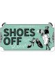 Nostalgic-Art Licensed Hanging Metal Sign Shoes Off Please 20cmx10cm Green