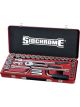 Sidchrome 1/2In Drive Socket Set Metric 33 Piece